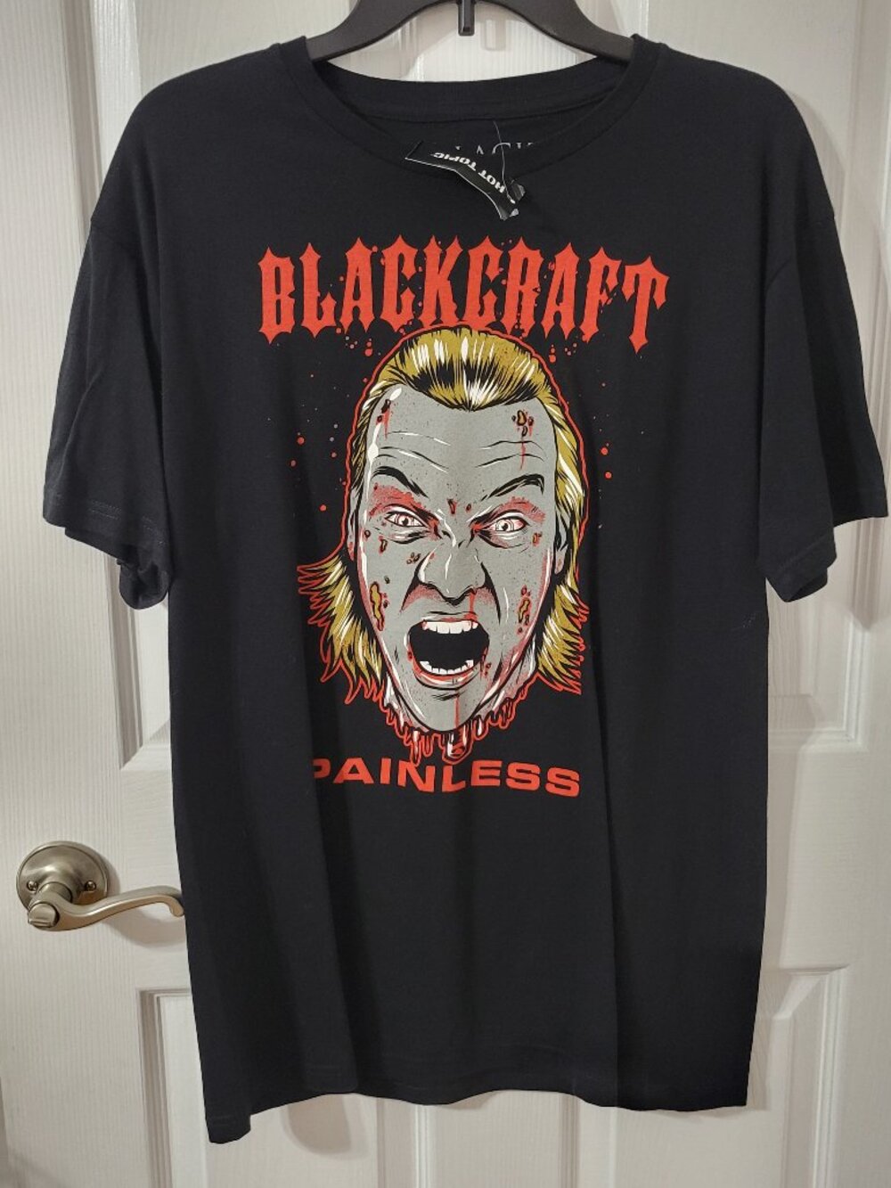Blackcraft Chris Jericho Painless Black Short Sleeve T-Shirt - Size M - NWT